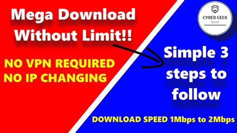 mega how to download without limit.